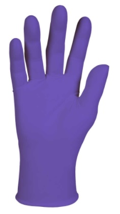 GLOVE  NITRILE PURPLE;PF 90 BX X-LARGE - Latex, Supported